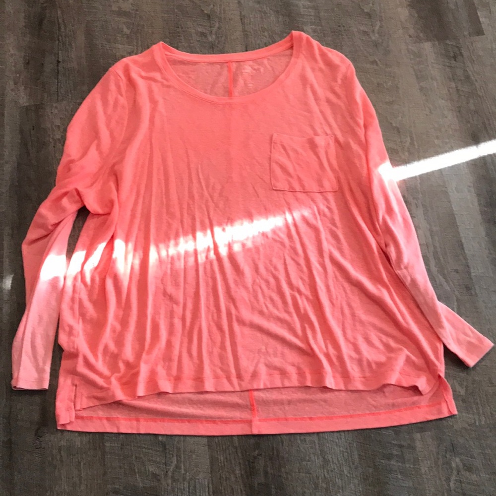 Hot orange thin long sleeve